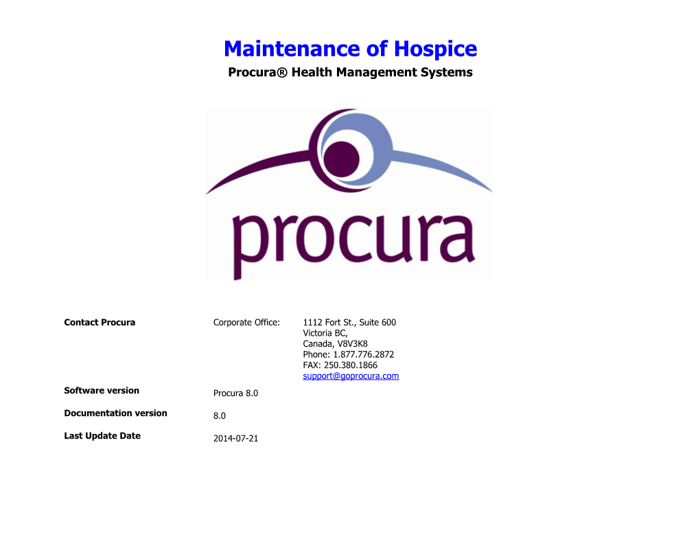 Procura Health Management Systems