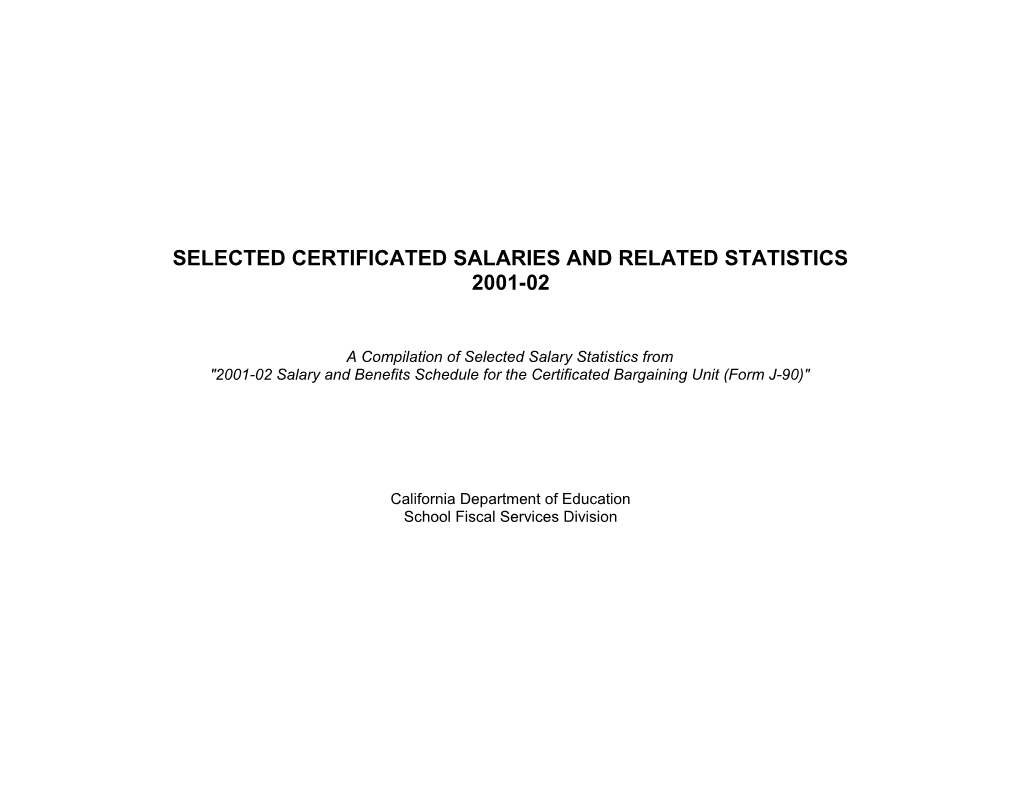 Certificated Salaries and Benefits 2001-02 - Certificated Salaries & Benefits (CA Dept