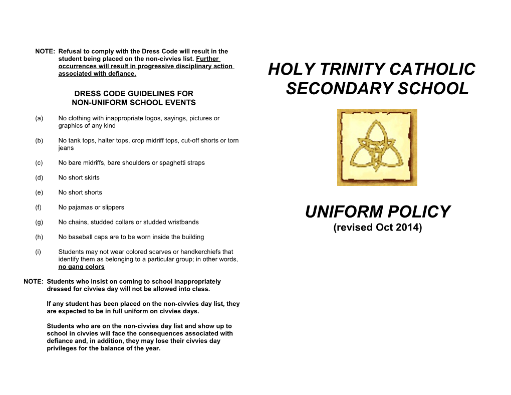 Holy Trinity Catholic Secondary School