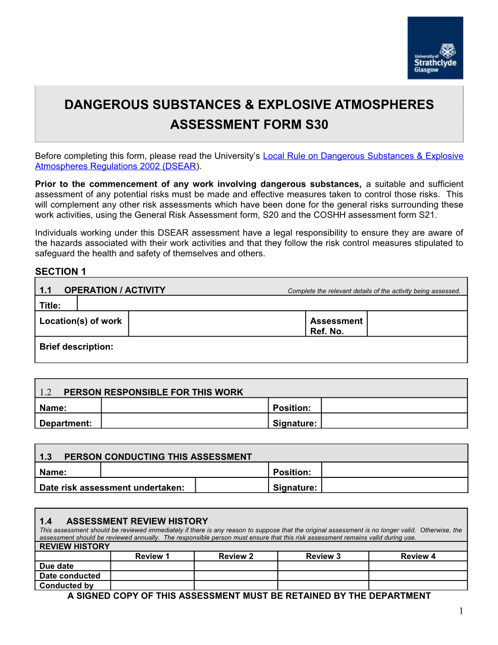 Control of Substances Hazardous to Health