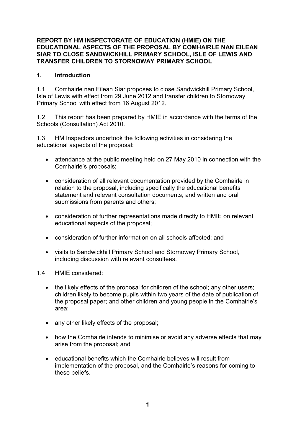 Word File: Sandwickhill Primary School - September 2010