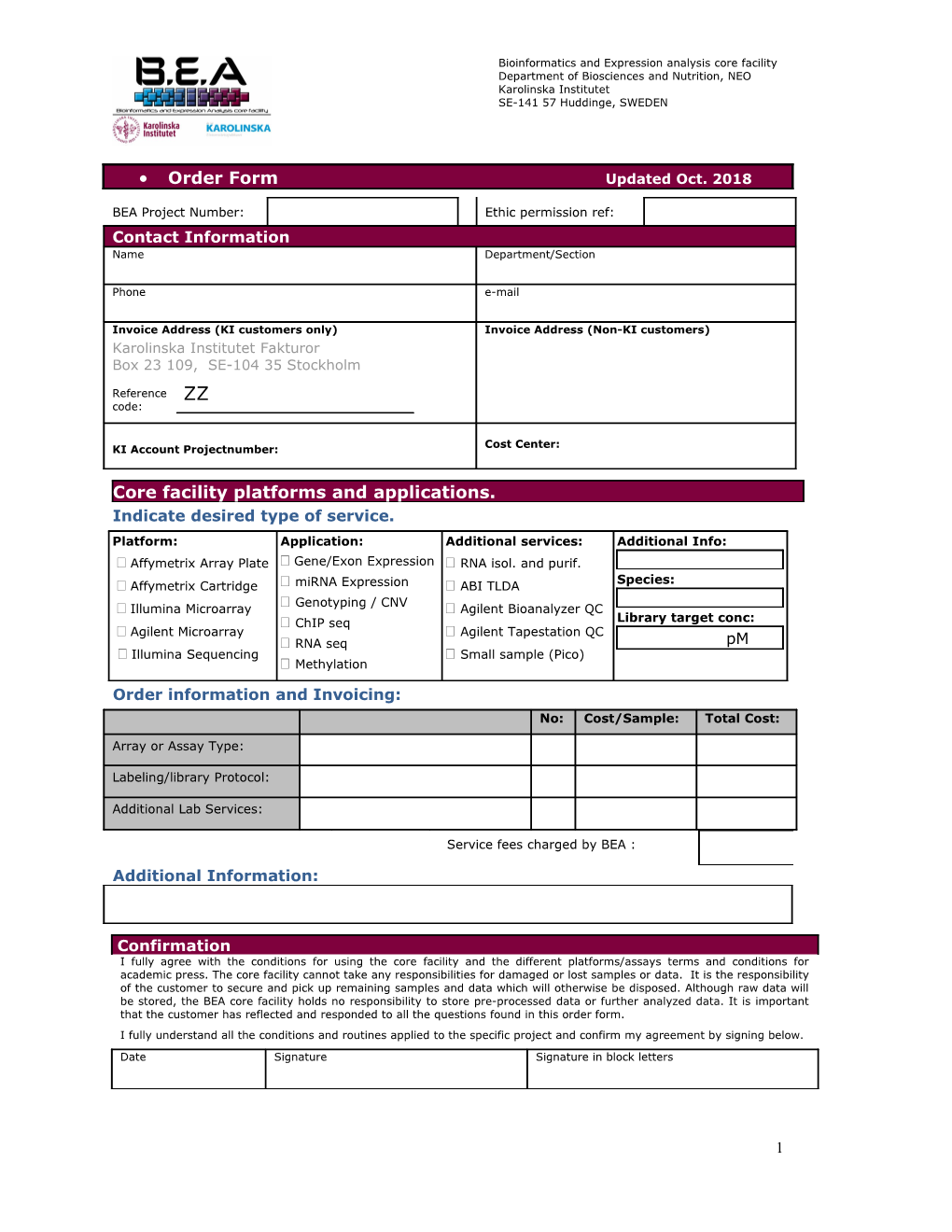 Order Form Updated May 2007