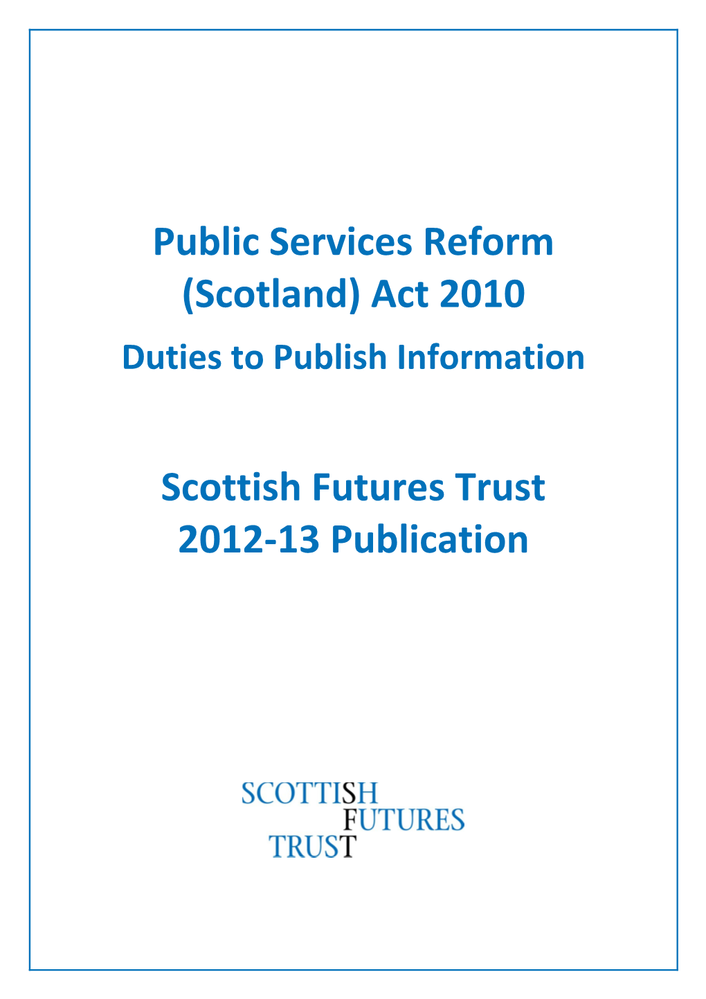 Public Services Reform (Scotland) Act 2010