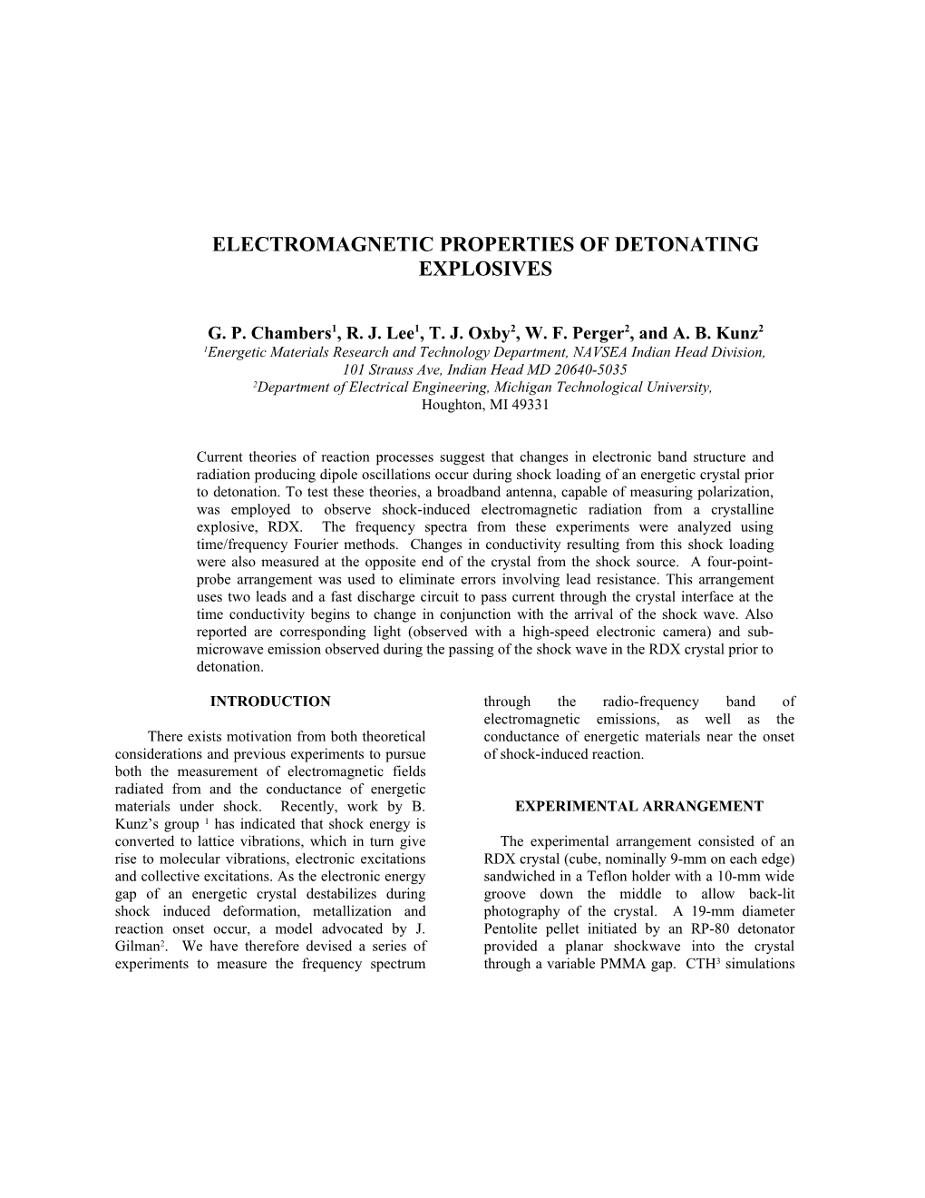 Pressure Measurements on a Deforming Surface in Response to an Underwater Explosion In