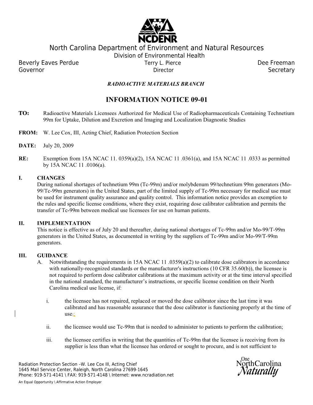 Radioactive Materials Branch