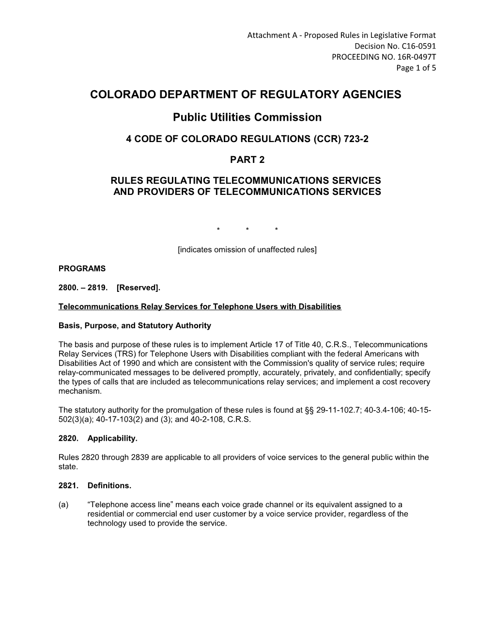 Coloradodepartment Ofregulatoryagencies