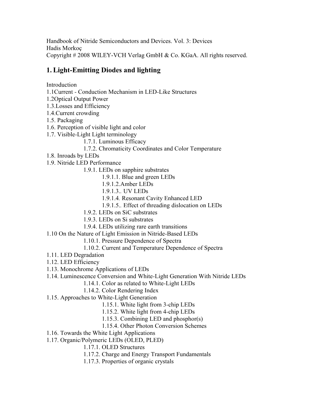 Handbook of Nitride Semiconductors and Devices