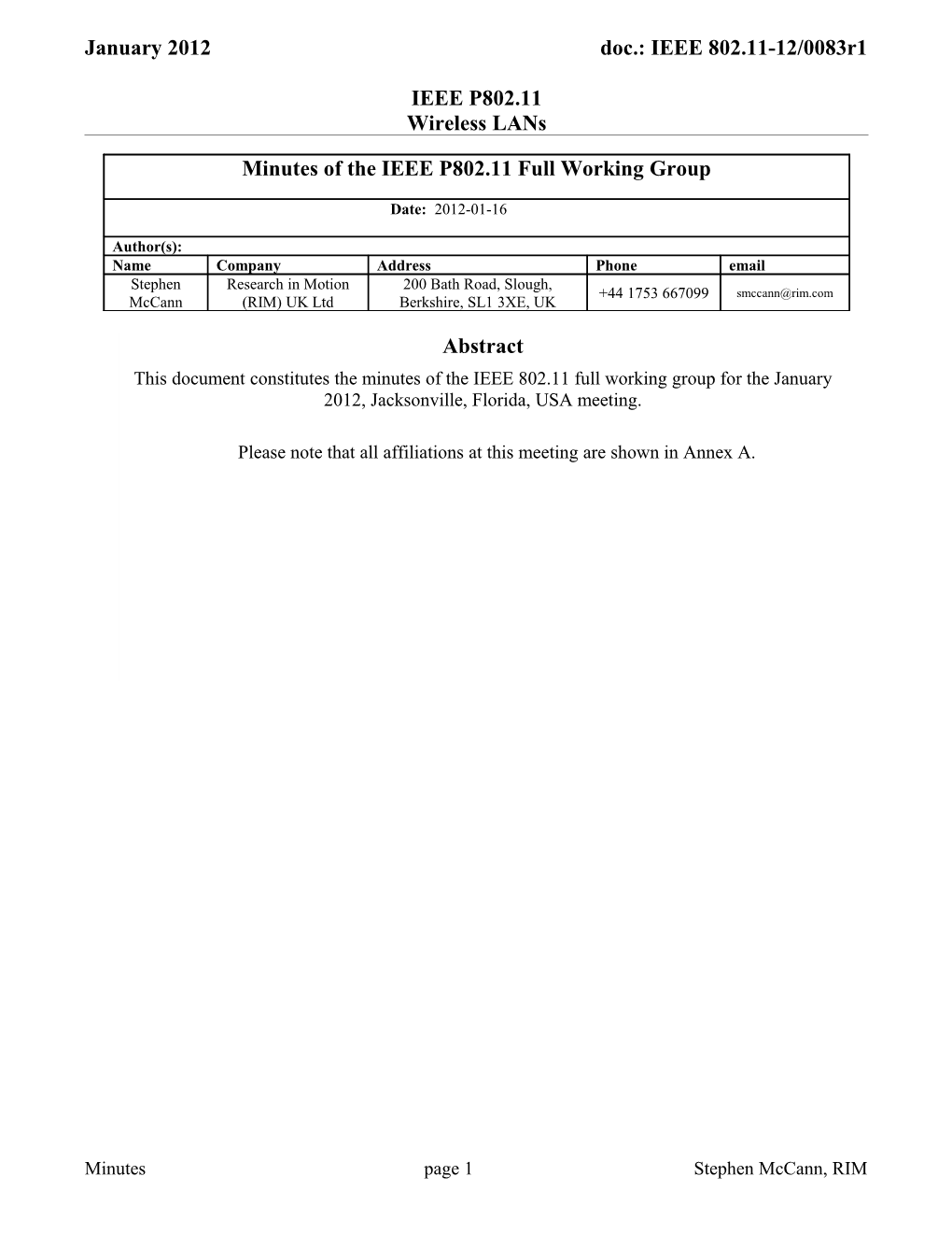 IEEE 802.11 Interim Meeting Session #131