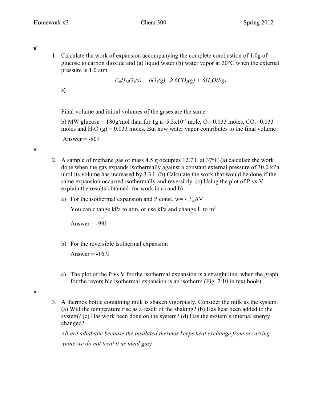 Final Volume and Initial Volumes of the Gases Are the Same