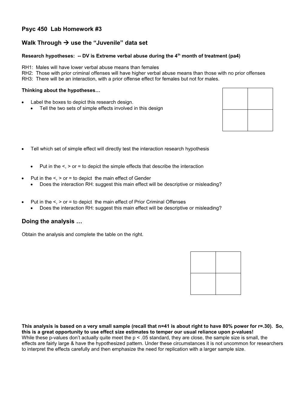 Psyc 450 Lab Homework #3