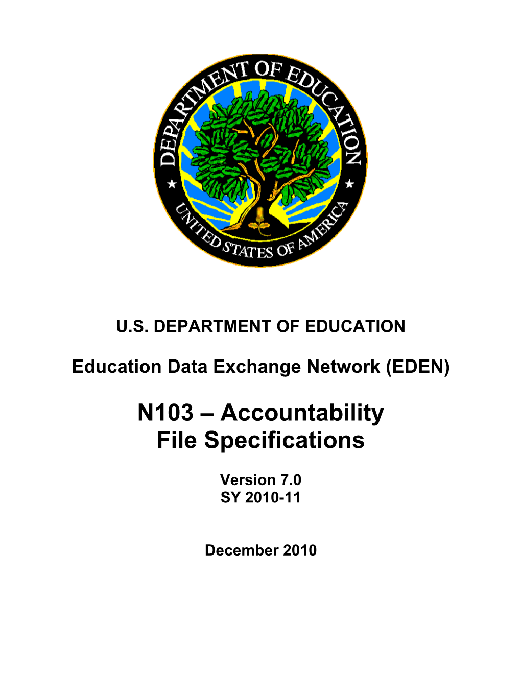 Accountability File Specifications
