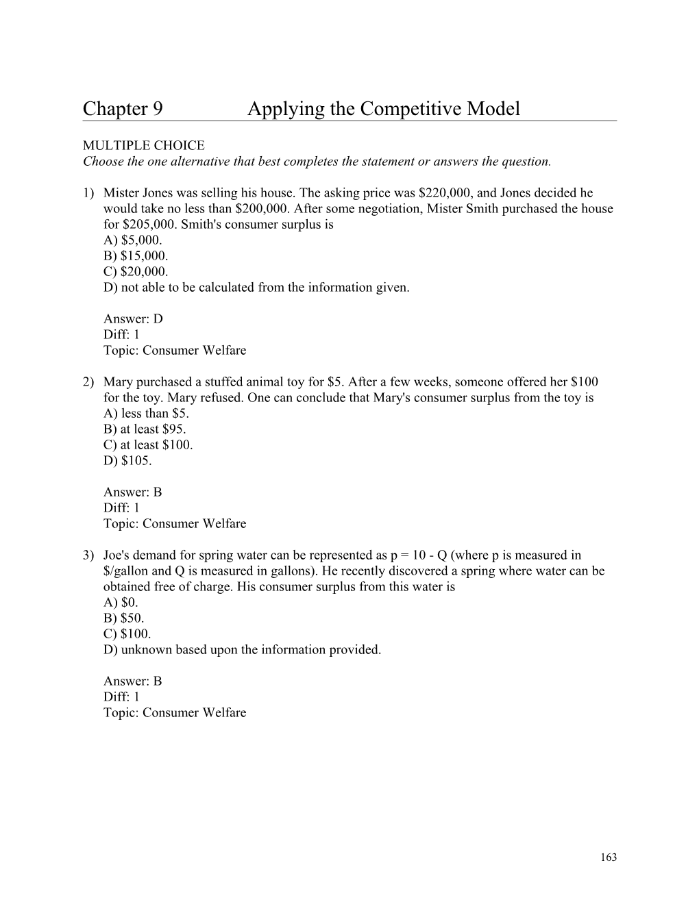 Chapter 9/Applying the Competitive Model