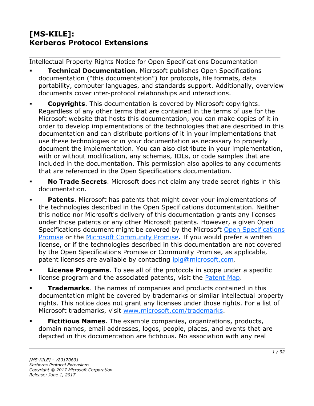 Kerberos Protocol Extensions