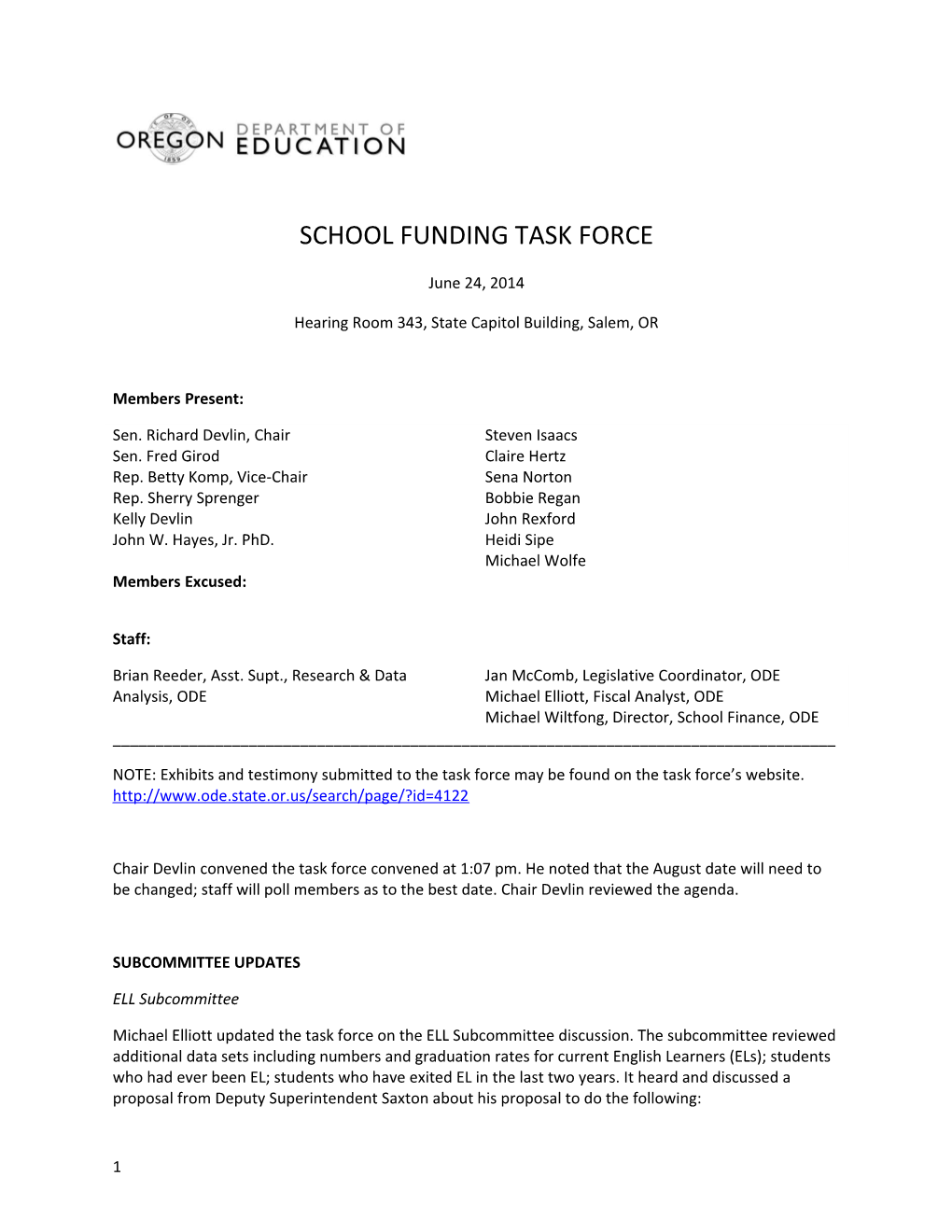 School Funding Task Force