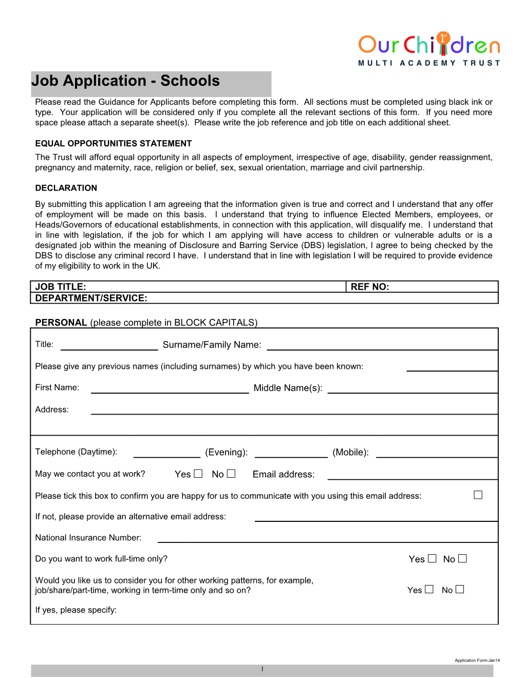 Application Form-Jan14