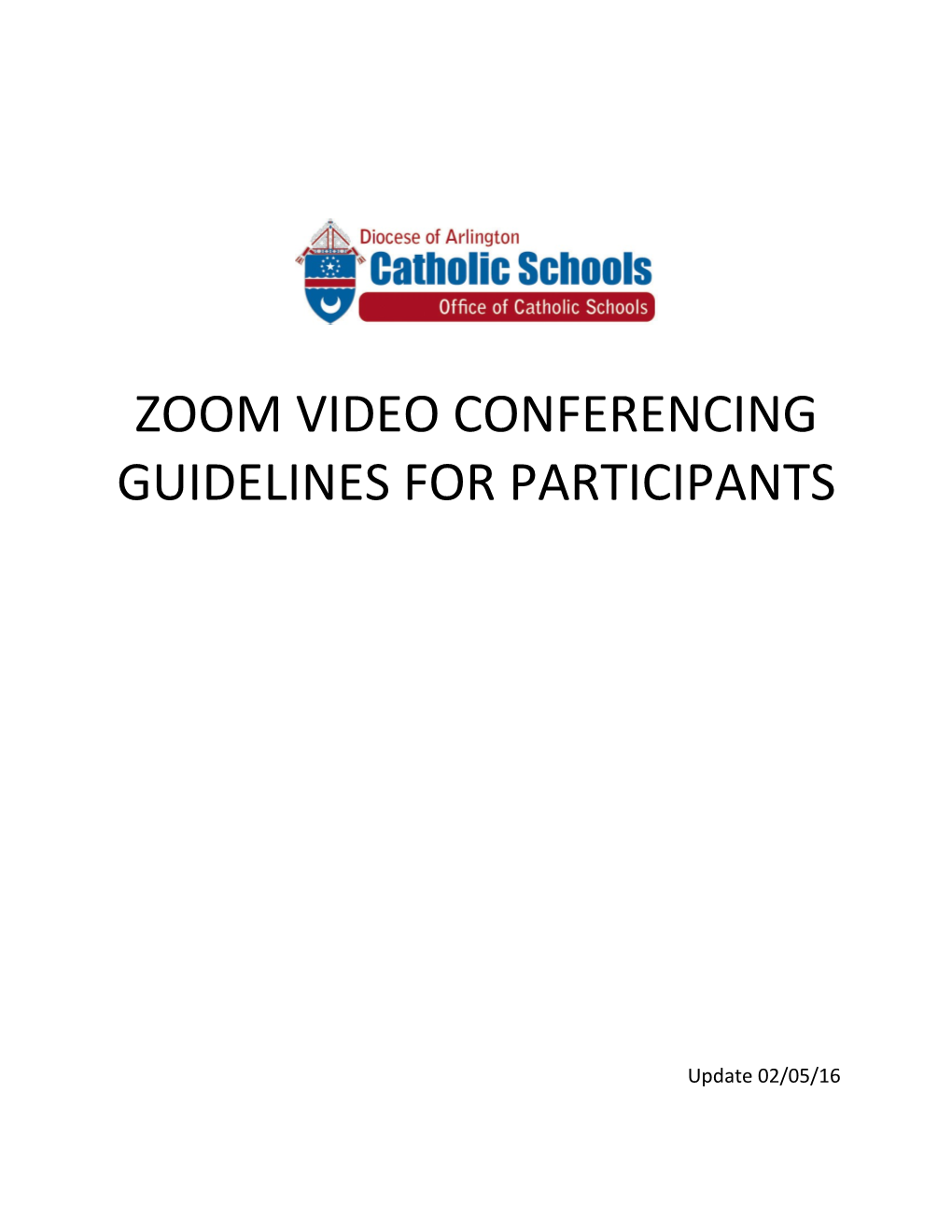 Zoom Video Conferencing Guidelines for Participants