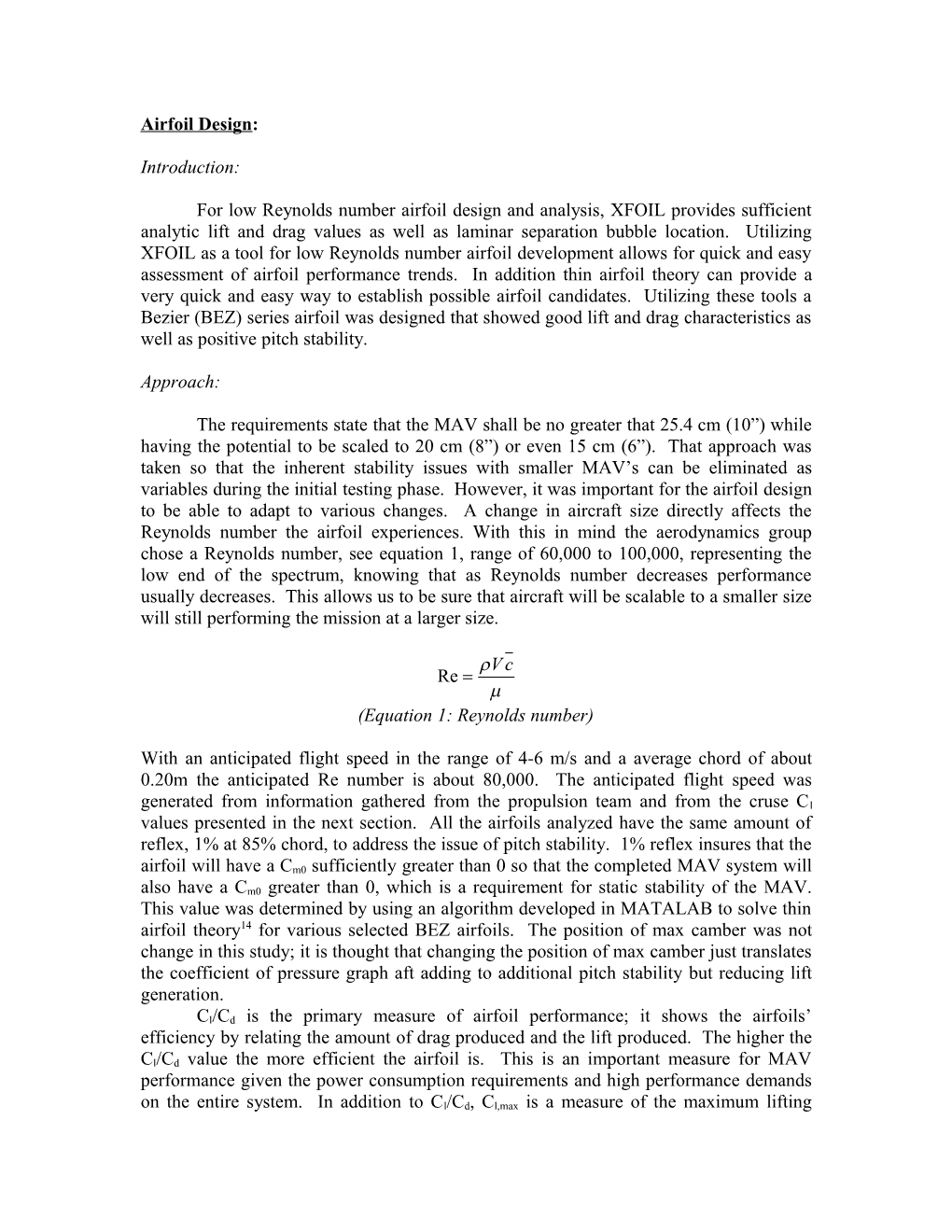 Analysis of Design (Airfoil)