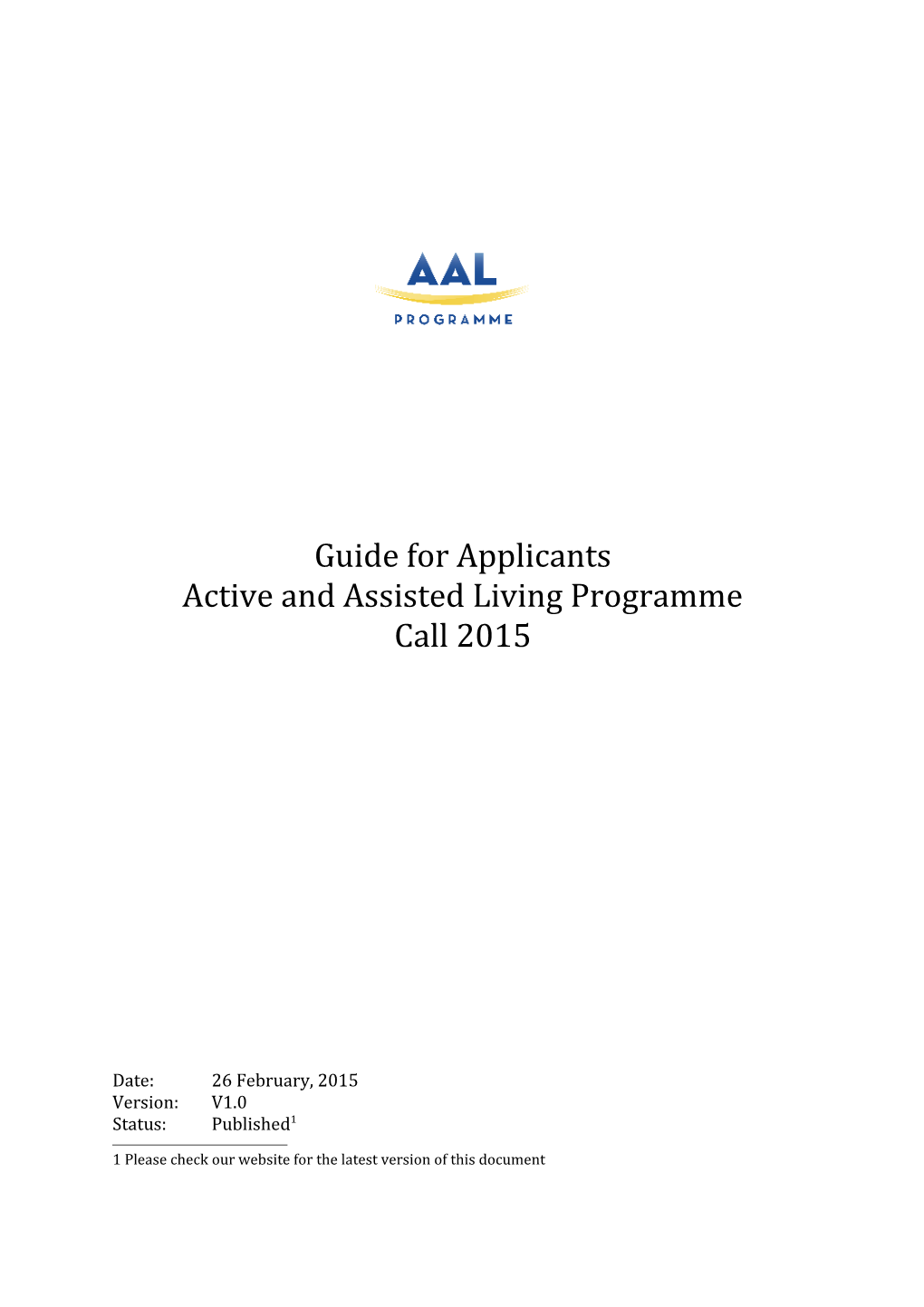 AALA Guide for Applicants Call 2014