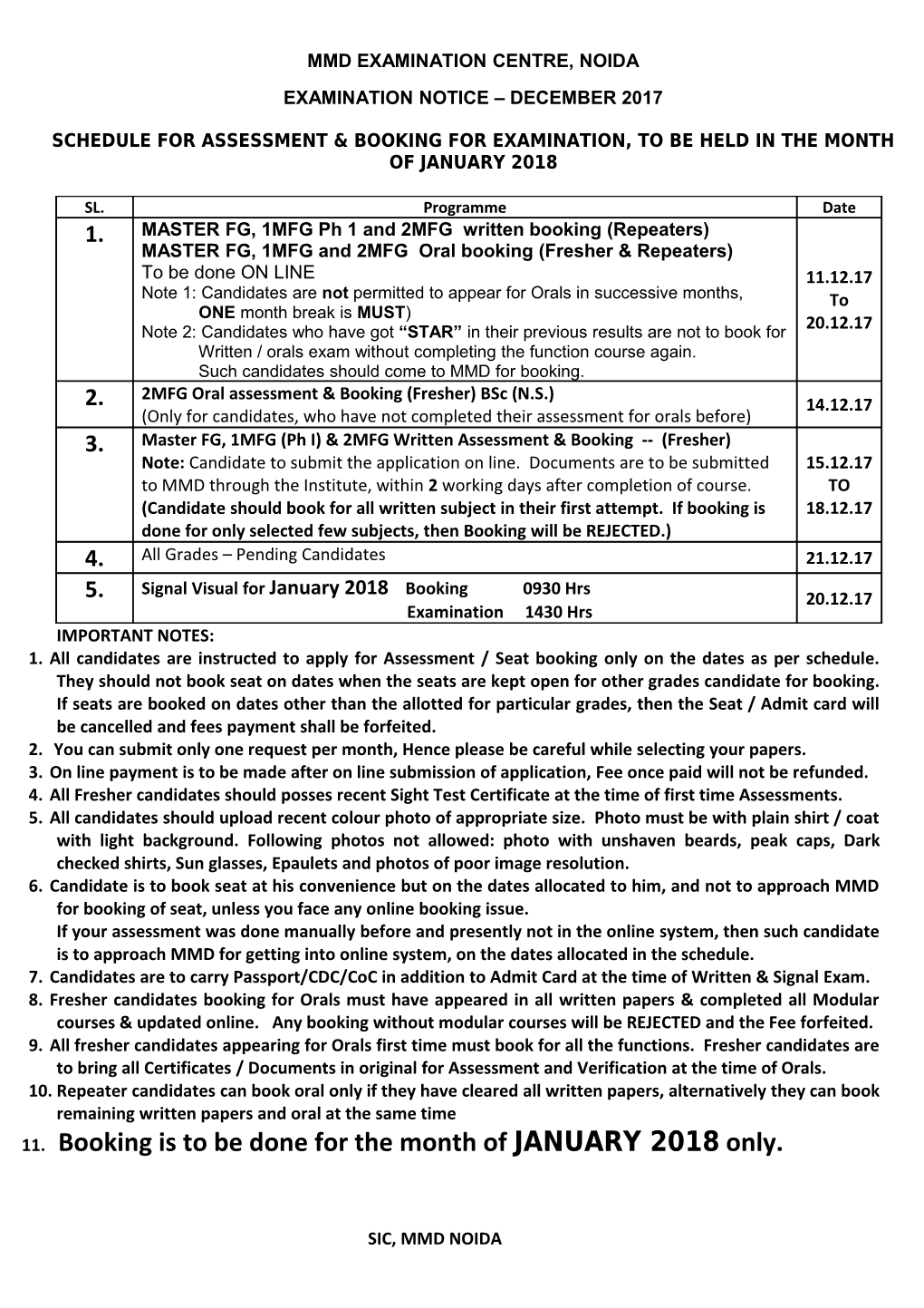 Mmd Examination Centre, Noida