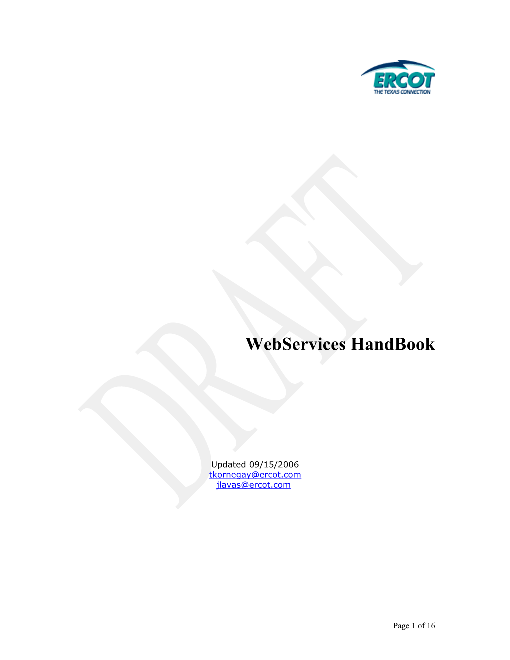Webservices Handbook