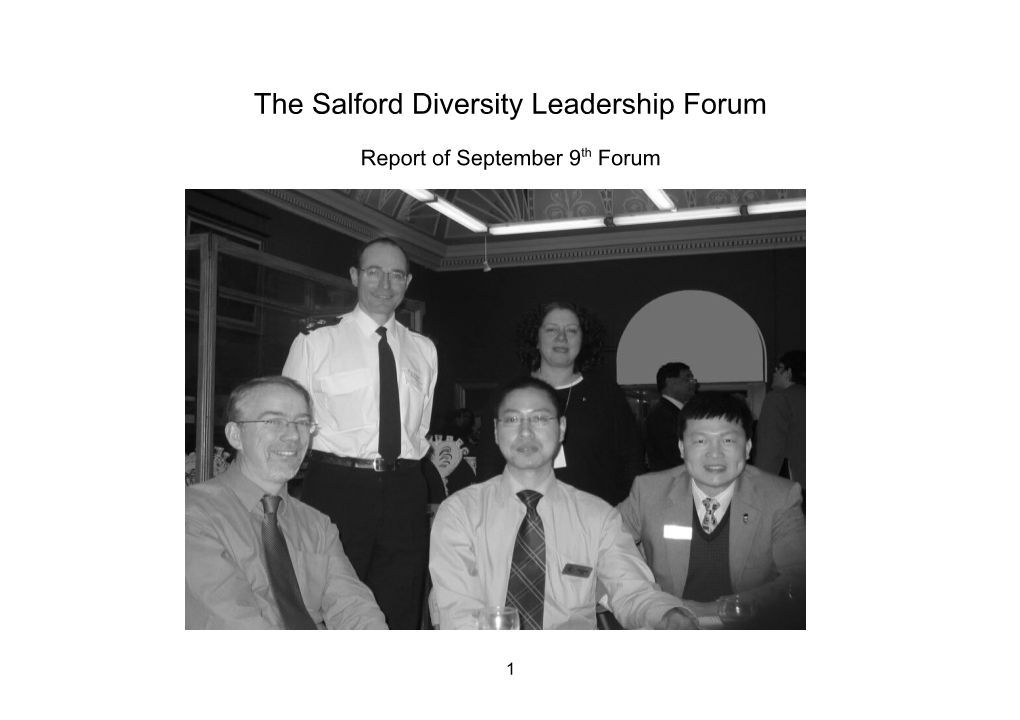 The Salford Diversity Leadership Forum