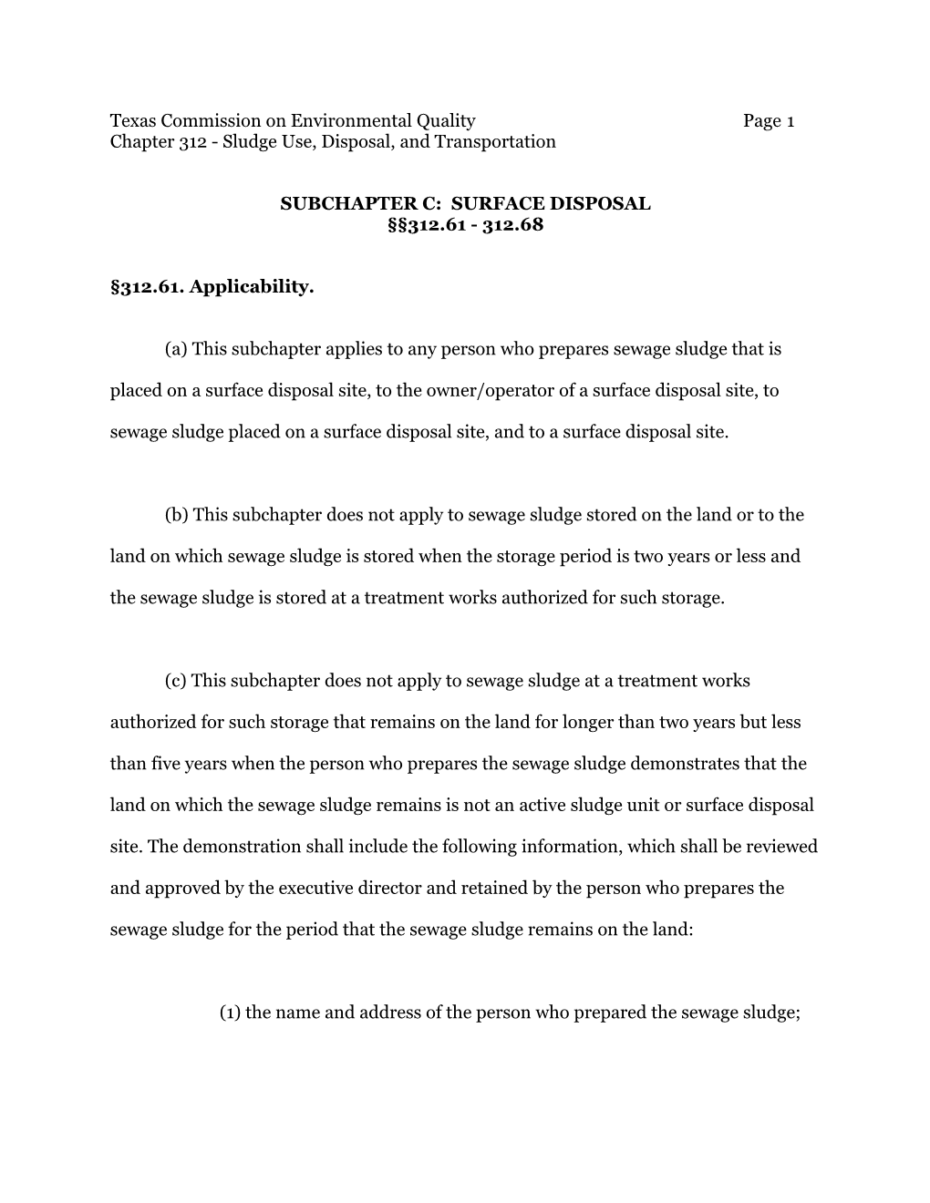 Texas Commission on Environmental Quality Page 1