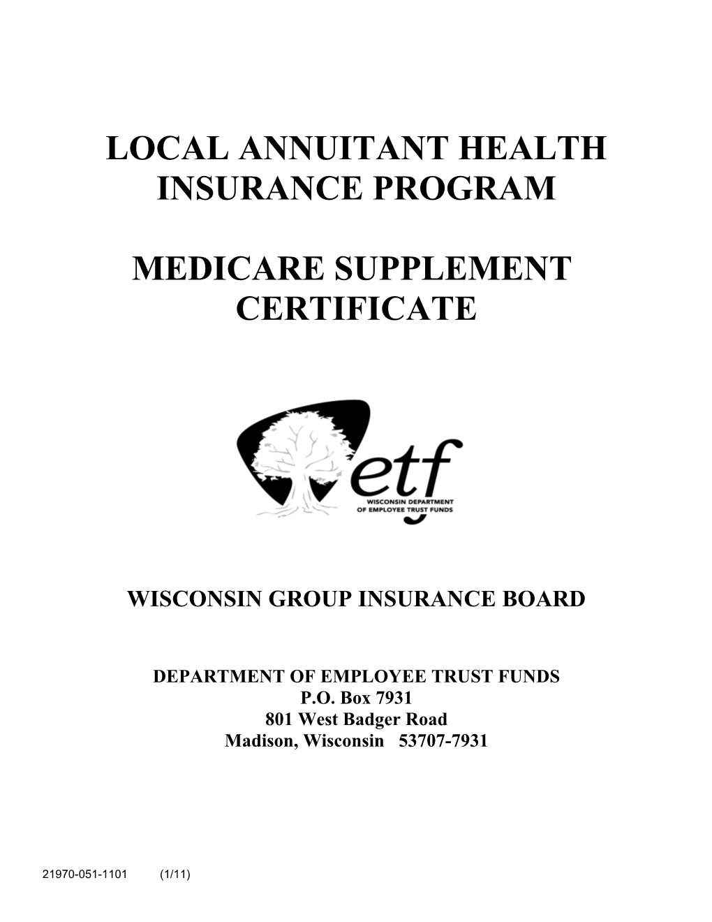 Local Annuitant Health Insurance Program
