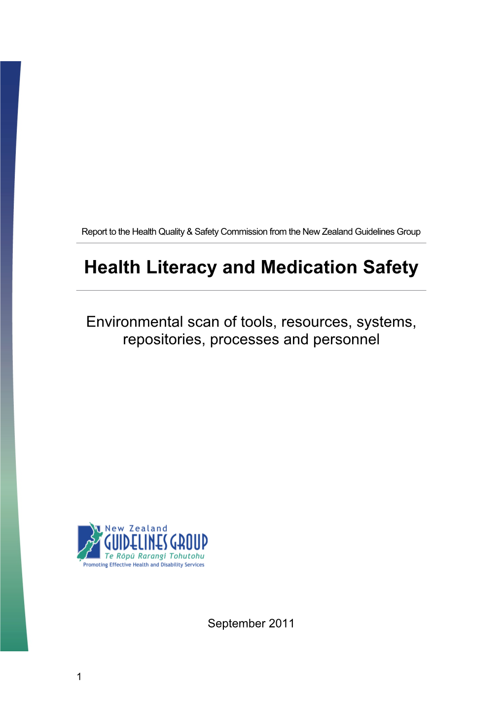 Health Literacy and Medication Safety