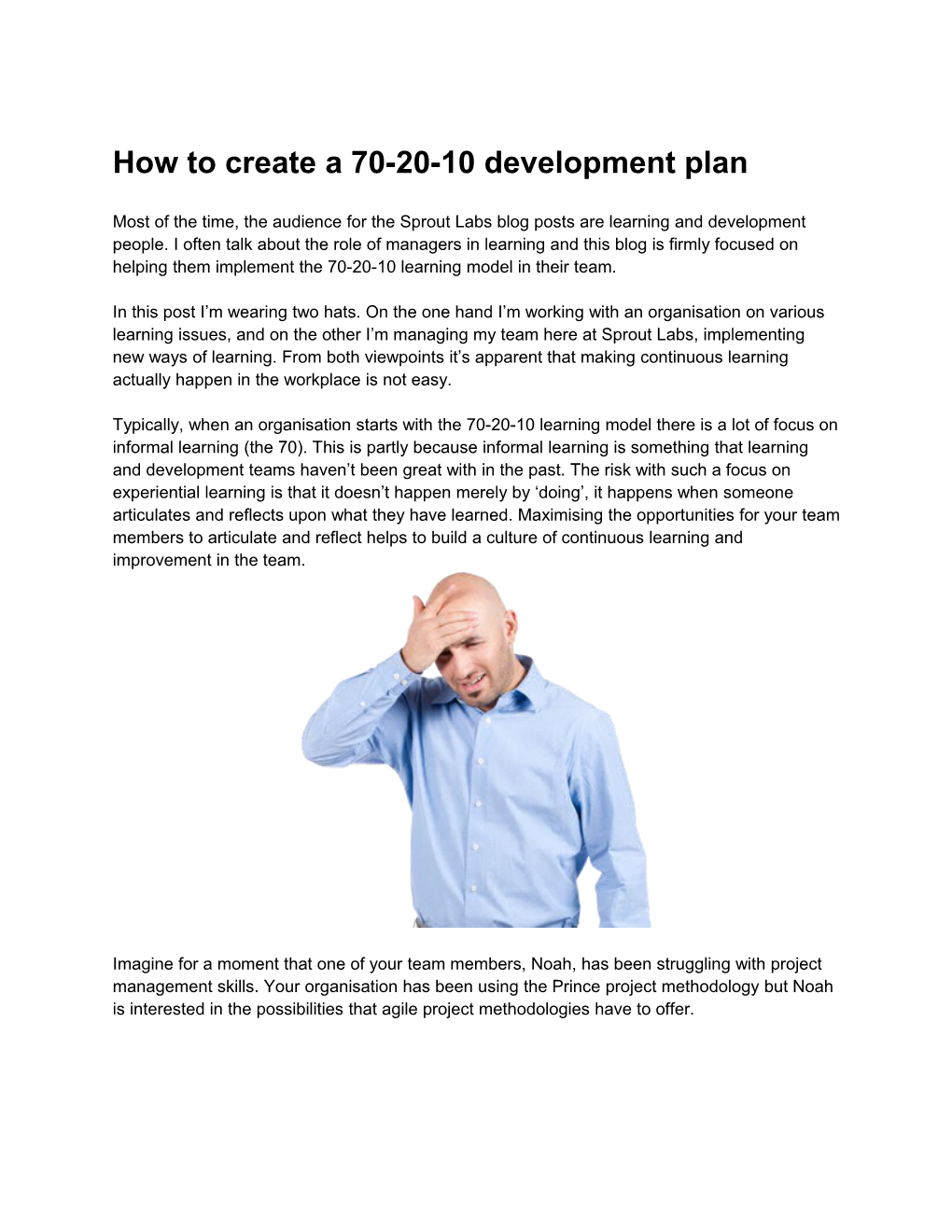 How to Create a 70-20-10 Development Plan
