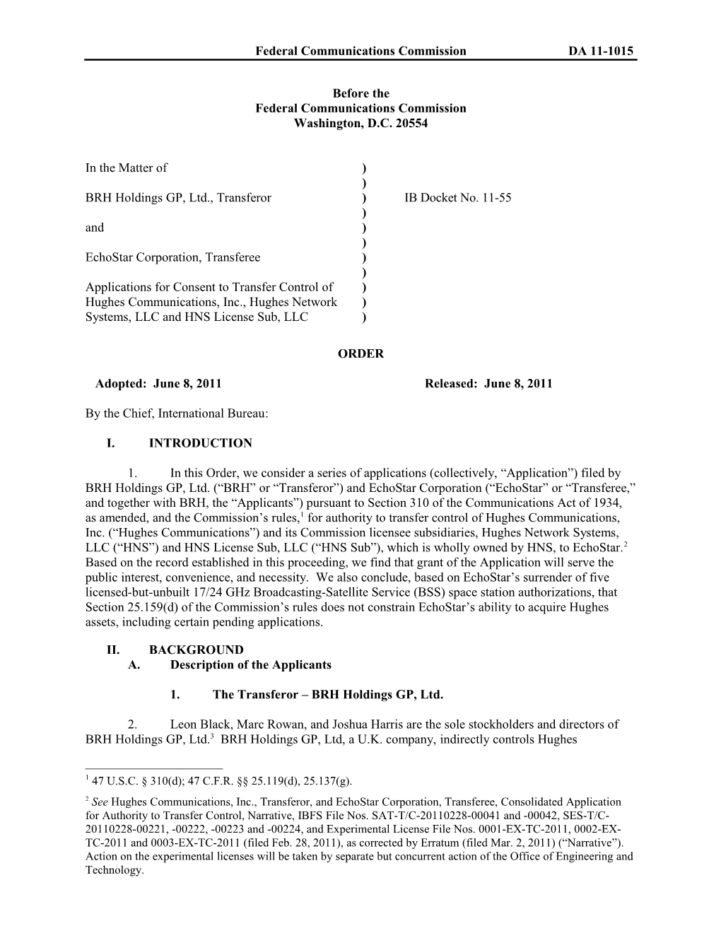 Federal Communications Commissionda 11-1015