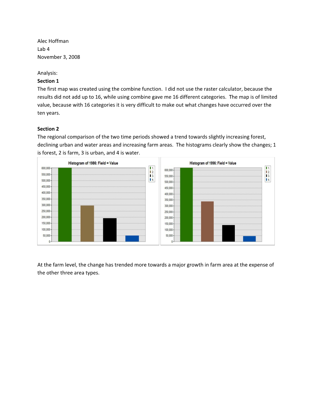 The First Map Was Created Using the Combine Function. I Did Not Use the Raster Calculator