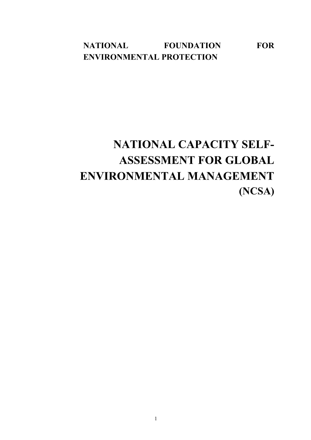 National Foundation for Environmental Protection