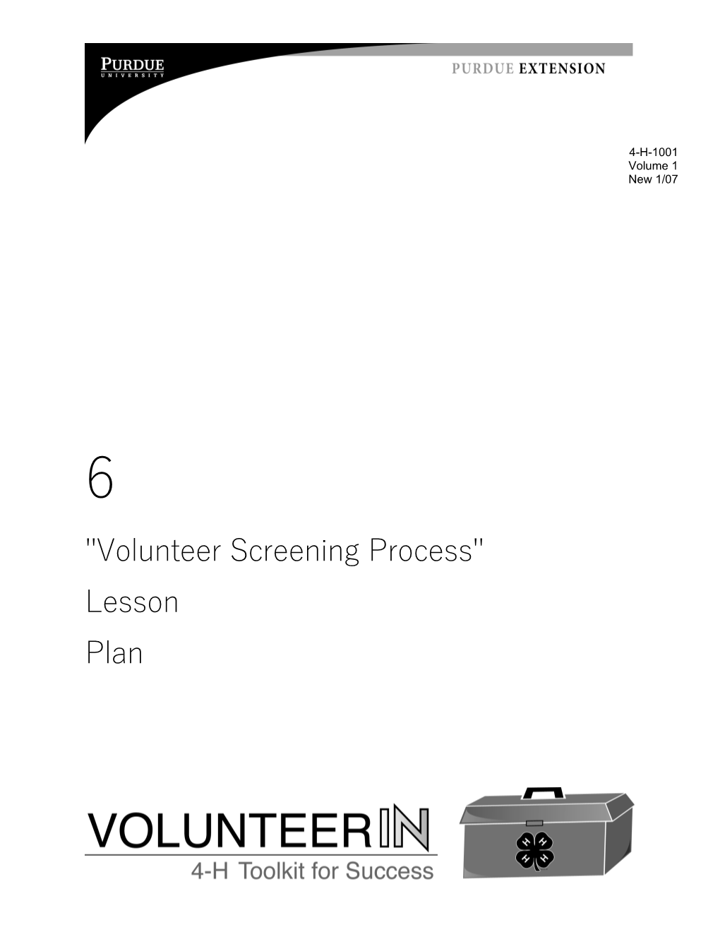 Volunteer Screening Process