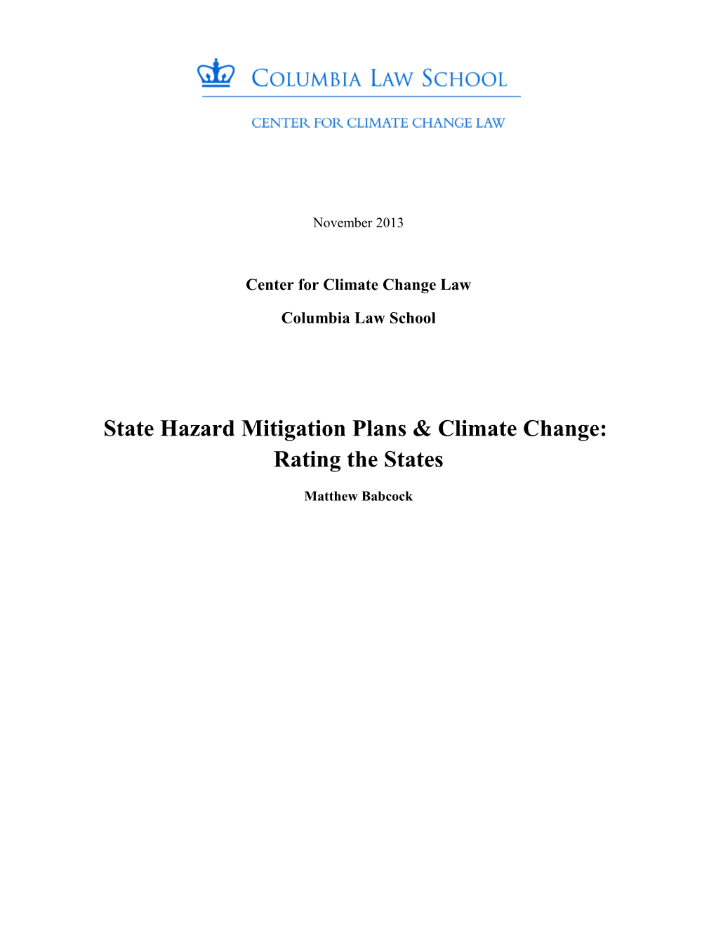 Center for Climate Change Law