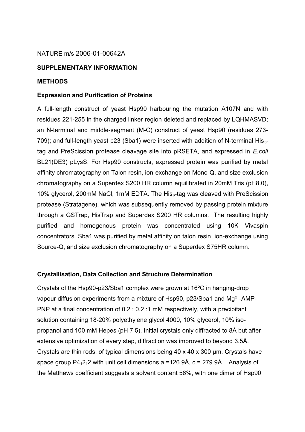 Expression and Purification of Proteins