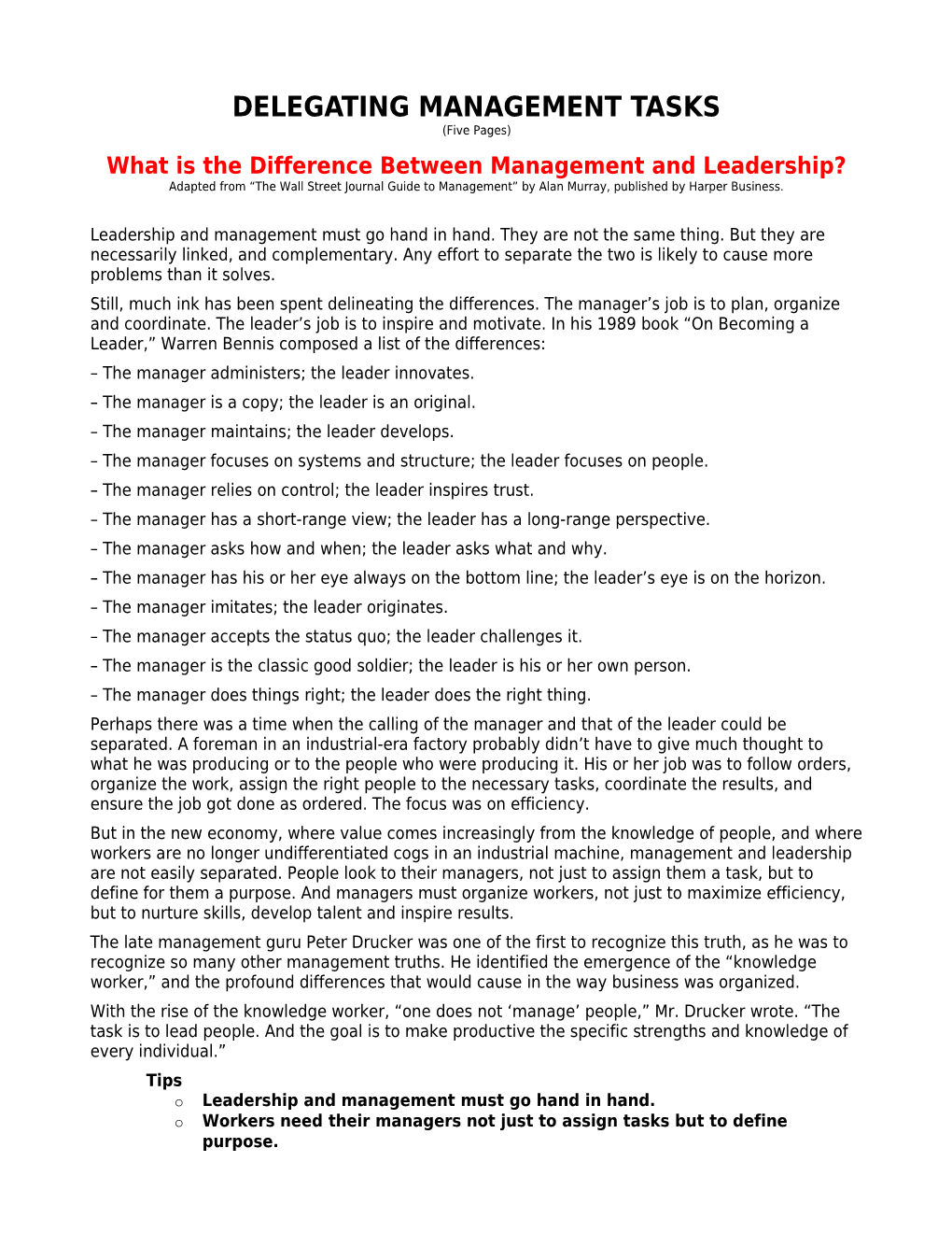 What Is the Difference Between Management and Leadership?