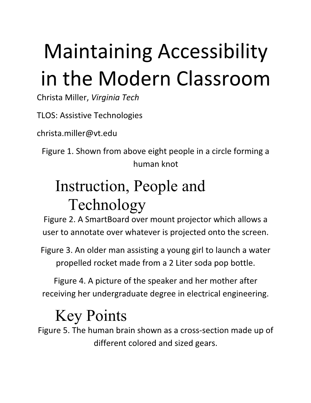 Maintaining Accessibilityin the Modern Classroom