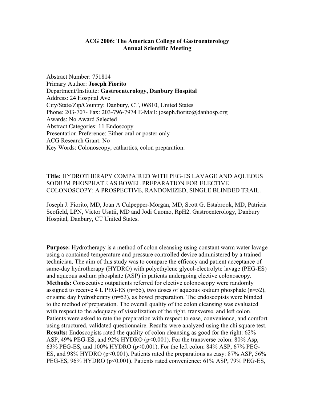 ACG 2006: the American College of Gastroenterology