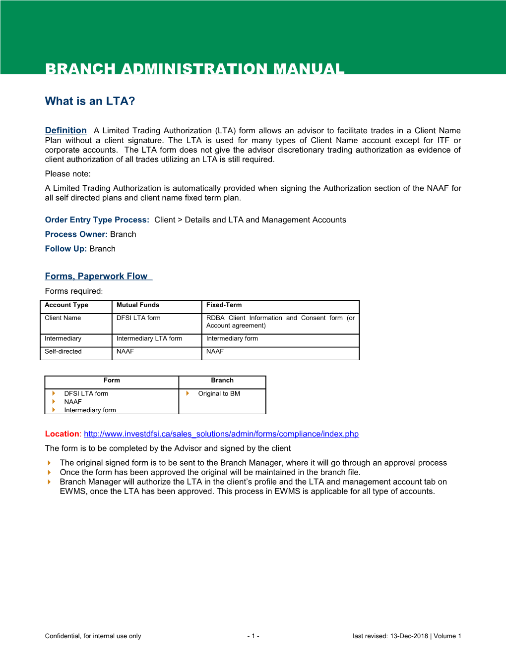 Order Entry Type Process: Client &gt; Details and LTA and Management Accounts