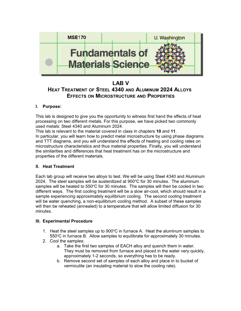 Heat Treatment of Steel 4340 and Aluminum 2024 Alloys Effects on Microstructure and Properties