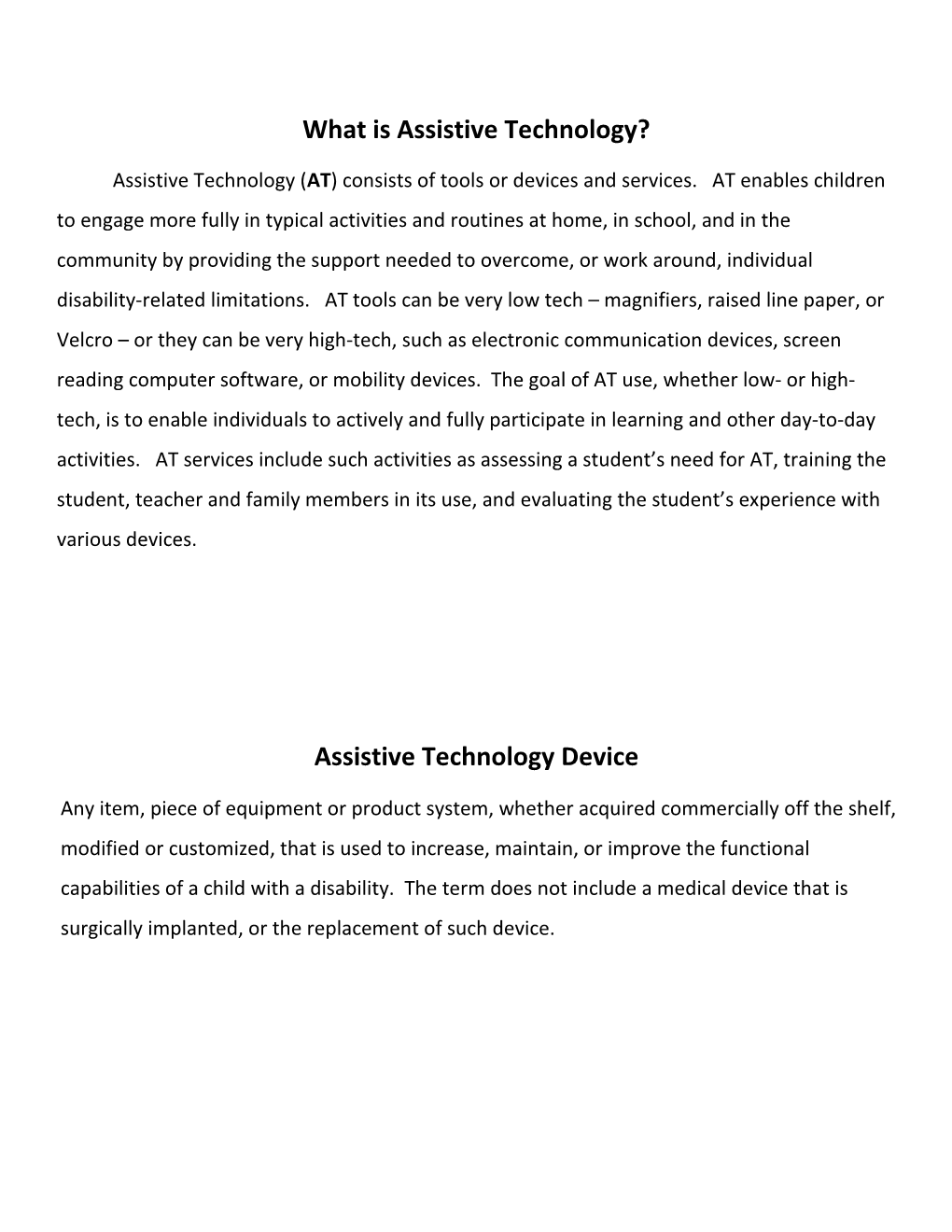 What Is Assistive Technology?