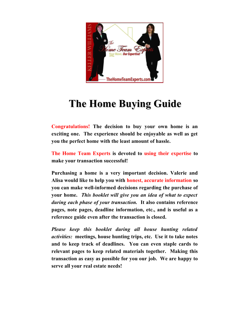 The Home Buying Guide