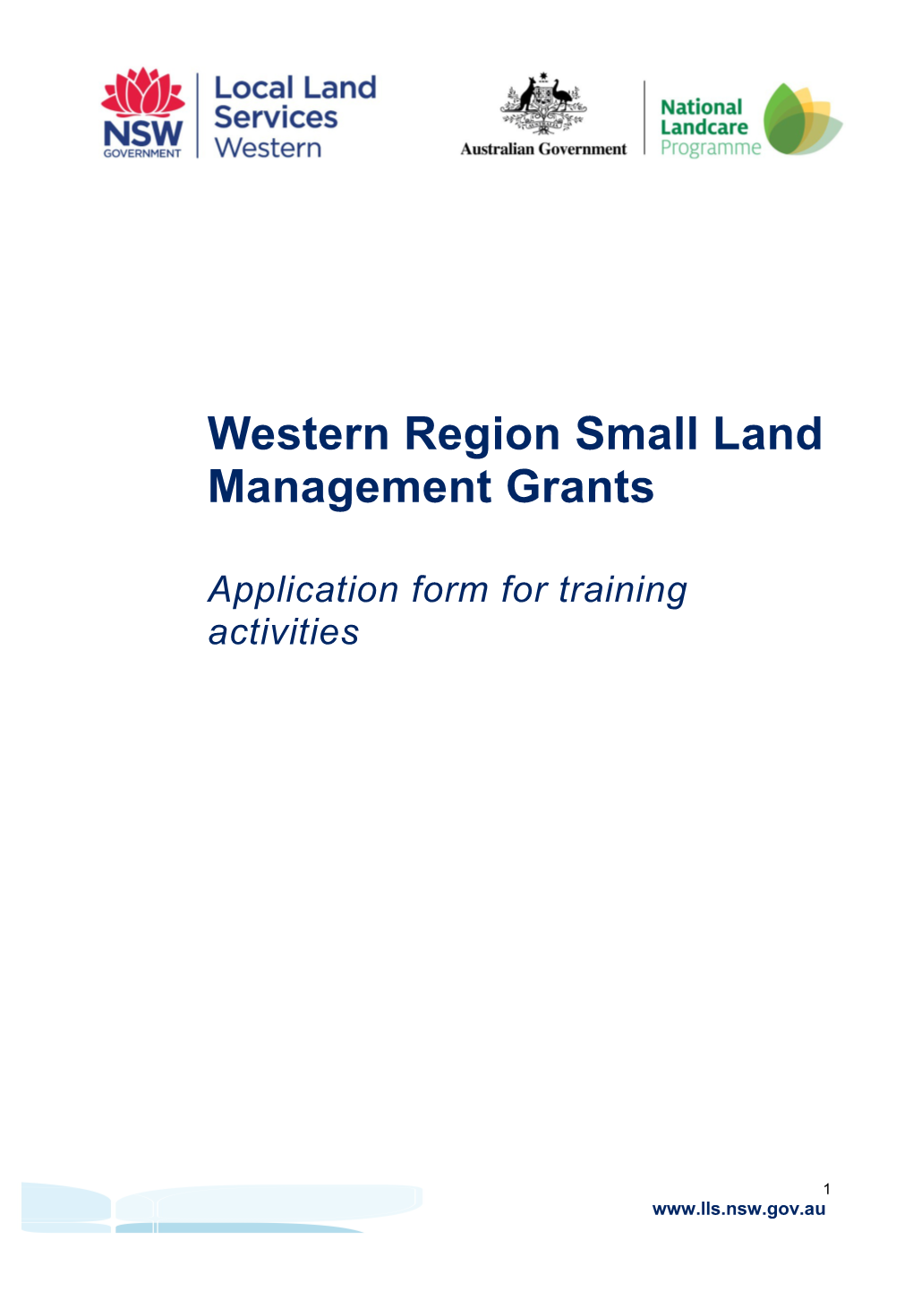 Western Region Small Land Management Grants