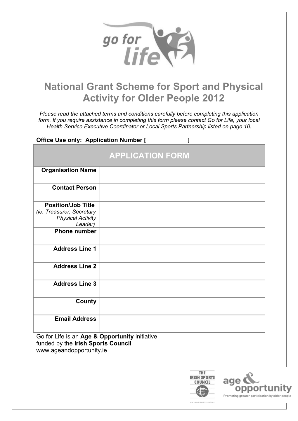The National Grant Scheme