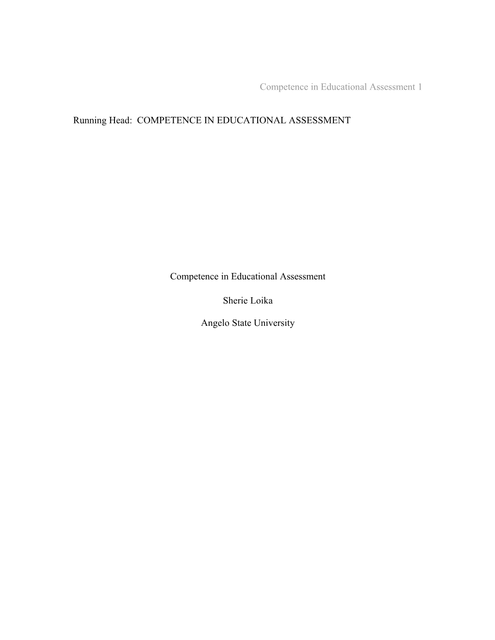 Standards for Teacher Competence in Educational Assessment of Students