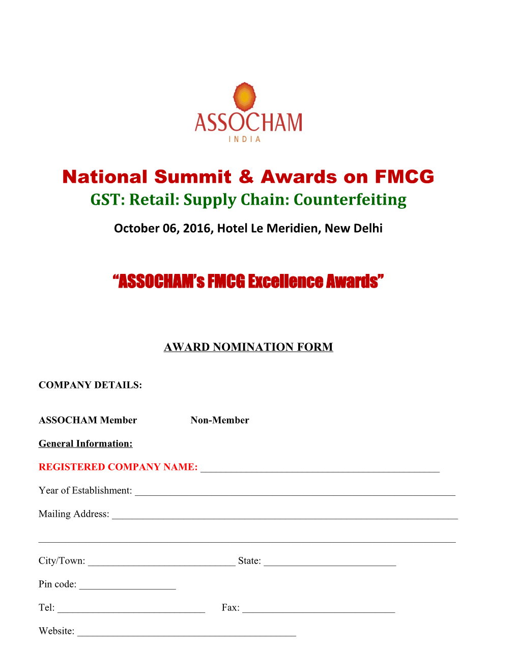 National Summit & Awards on FMCG