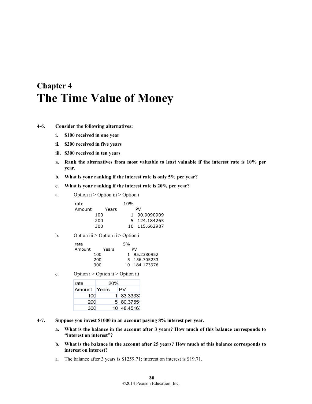 The Time Value of Money