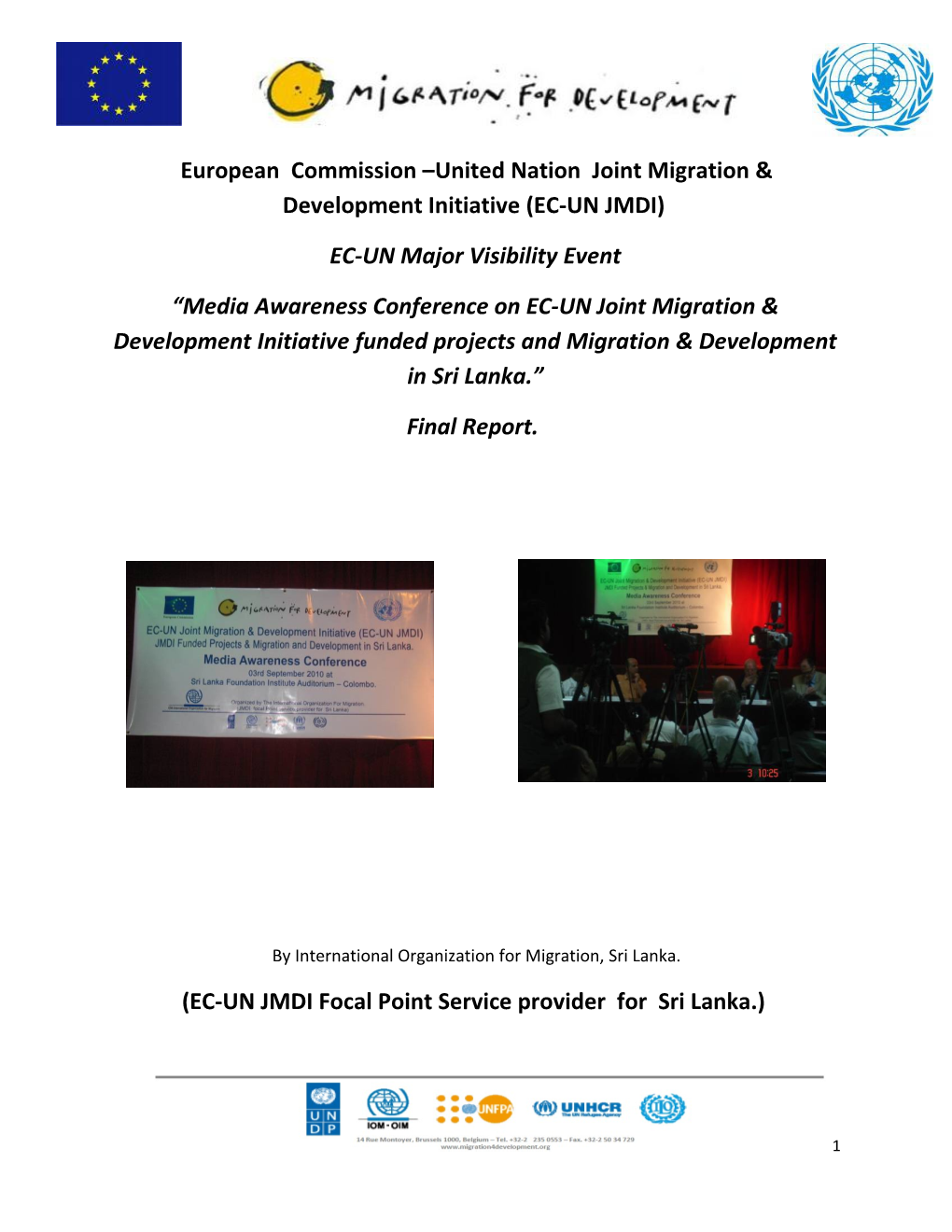 European Commission Unitednation Joint Migration & Development Initiative (EC-UN JMDI)