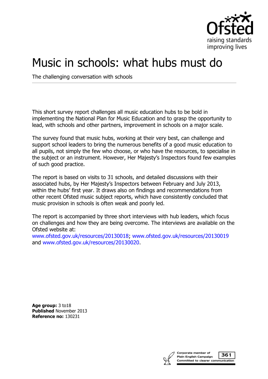 Music in Schools: What Hubs Must Do
