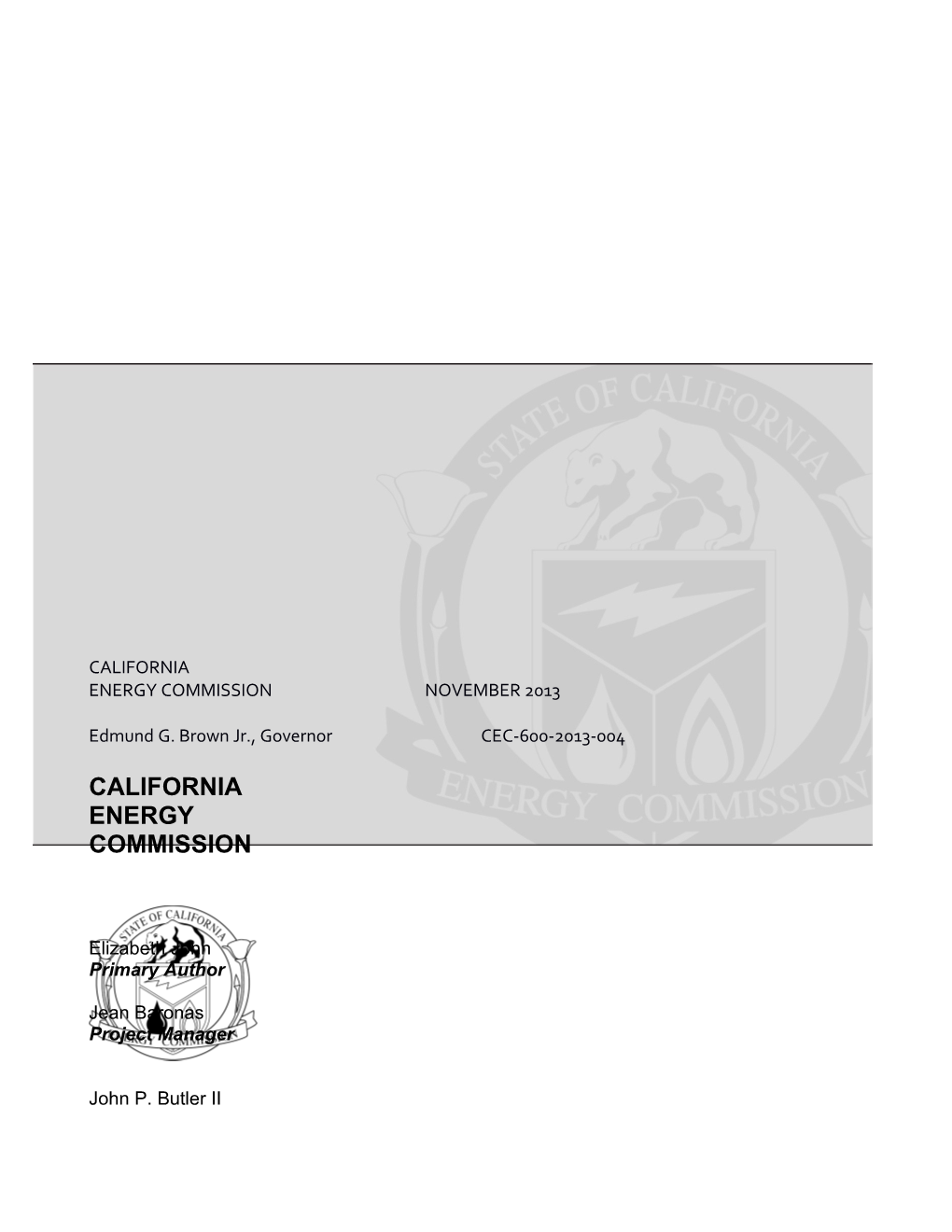 Style Manual (Second Edition) for California Energy Commission Staff, Committee, and Commission